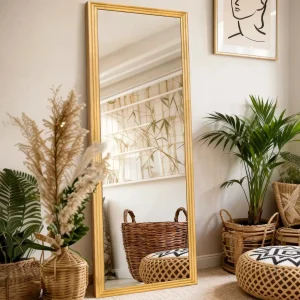 Miroir sur pied en pin massif 160 cm