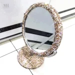 Miroir brillant sur pied pour une application facile