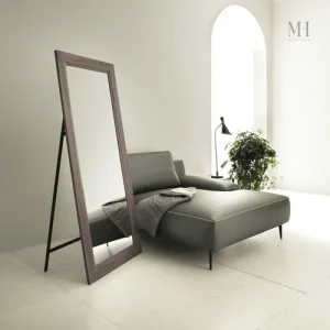 Miroir sur pied noyer 180x80 cm