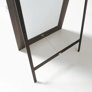 Miroir grand format en noyer pour intérieur chic