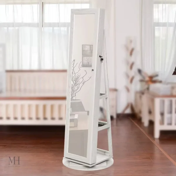 Miroir décoratif avec espace de rangement intégré