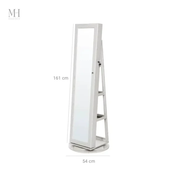 Miroir élégant pour organiser vos accessoires de mode