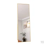 Design Élégant pour Miroir Sur Pied Doré