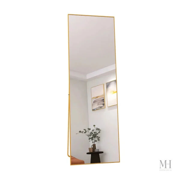 Design Élégant pour Miroir Sur Pied Doré