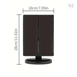 Miroir de beauté lumineux pour un make-up impeccable