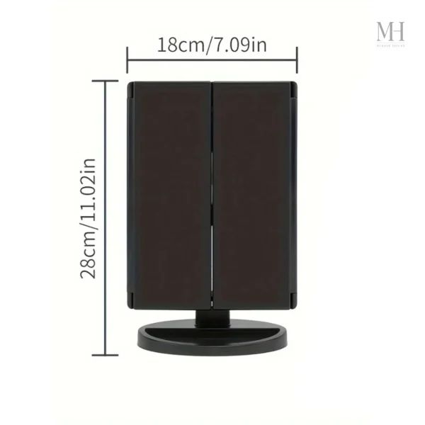 Miroir de beauté lumineux pour un make-up impeccable
