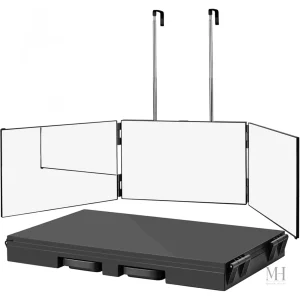 Miroir triptyque salle de bain 3 panneaux Vision 360°