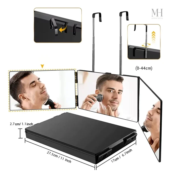 Produit fonctionnel pour un reflet complet en salle de bain