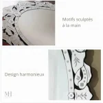 Miroir décoratif moderne aux lignes délicates