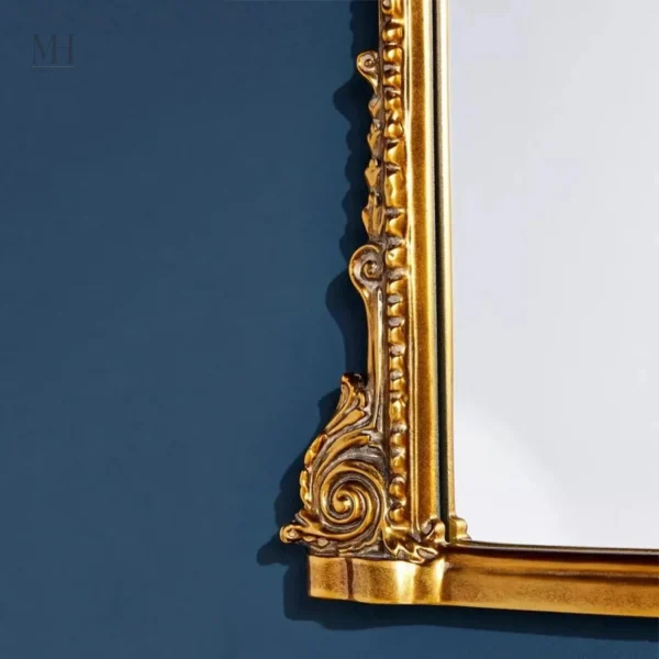 Miroir doré triptyque au style classique