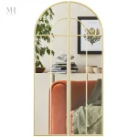 Miroir mural doré avec design vintage années 50