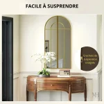 Élégant miroir mural vintage style fenêtre