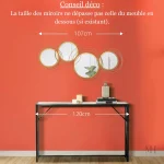 Miroirs Ronds en métal doré - Design contemporain et élégant
