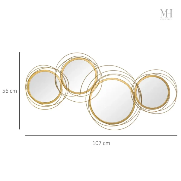 Miroirs Ronds 107 cm - Design mural contemporain et stylé