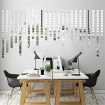 Carreaux en verre argent pour décoration moderne