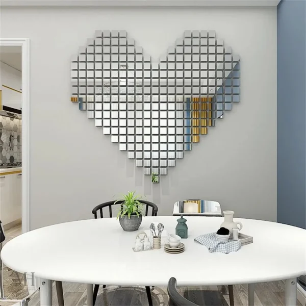 Miroir design avec finition en mosaïque élégante