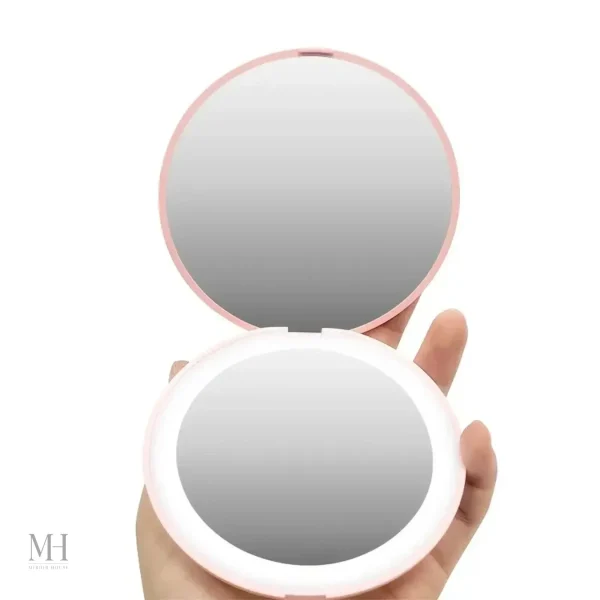 Miroir grossissant avec éclairage LED pour retouches