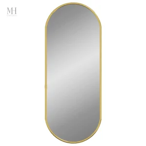 Miroir mural compact apportant luminosité et style