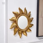 Miroir décoratif en forme de soleil, 35cm