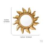 Miroir rond 35cm, idéal pour une décoration élégante