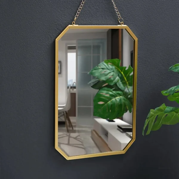 petit-miroir-mural-1 Petit miroir mural décoratif doré
