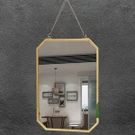 Miroir doré pratique pour décoration intérieure