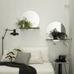 Miroir en bois rond, ajout rustique à votre intérieur