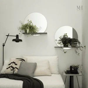 Miroir en bois rond, ajout rustique à votre intérieur