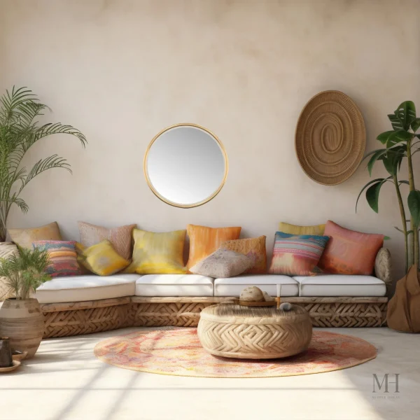petit-miroir-rond-dore-1 Petit Miroir Rond Doré 20 cm – Finition Brillante