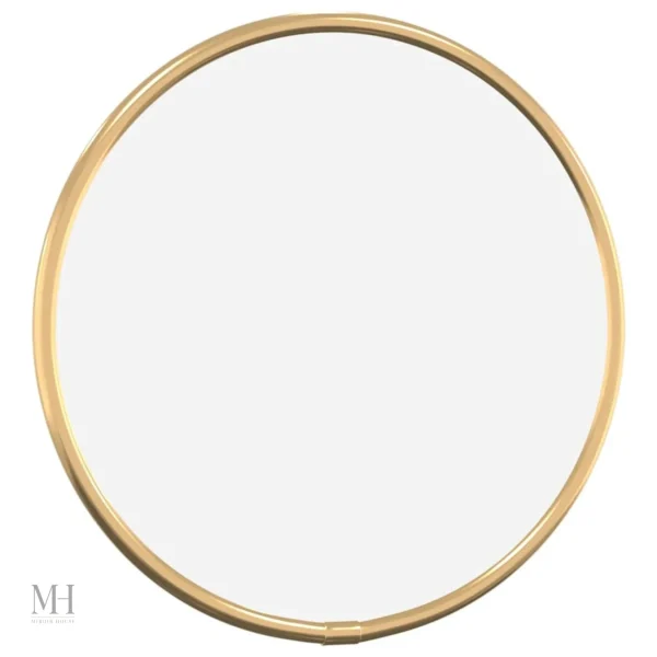 Miroir Rond Doré – Accessoire de Décoration Chic