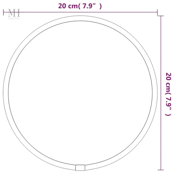Miroir Rond Compact – Finition Dorée Éclatante