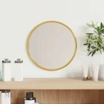 Miroir Doré avec Finition Brillante – Pratique et Esthétique
