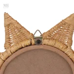 Miroir de style naturel en rotin pour décoration