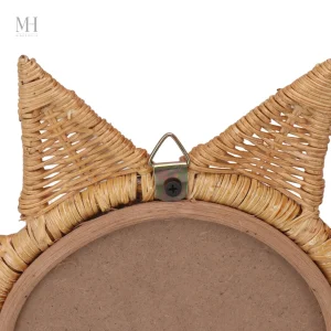 Miroir de style naturel en rotin pour décoration