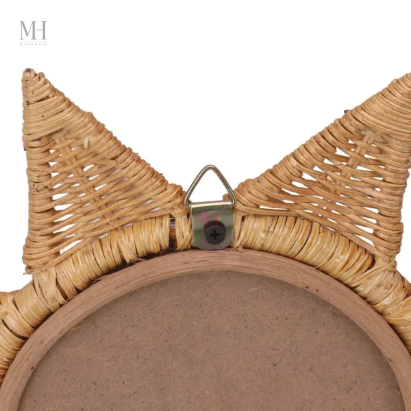 Miroir de style naturel en rotin pour décoration
