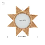 Miroir en rotin, accessoire déco naturel