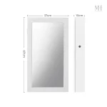 Miroir élégant pour petite armoire à bijoux