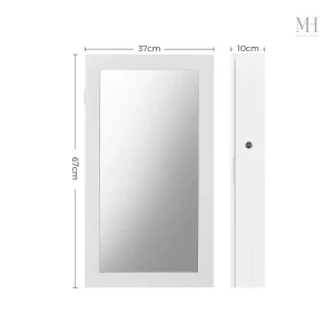 Miroir élégant pour petite armoire à bijoux