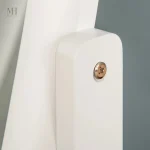 Miroir Ovale Blanc sur Pied Inclinable