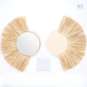 Miroir rotin, accessoire chic pour une déco zen