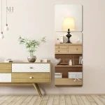Sticker mural miroir pour une décoration élégante et lumineuse