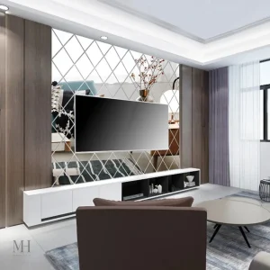Miroir design en forme de losange pour décoration moderne