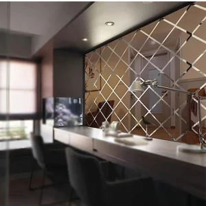 Kit de 17 pièces de miroirs losanges pour intérieur