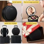 Miroir LED intégré pour une application précise du maquillage