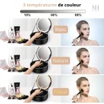 Kit de maquillage avec miroir lumineux
