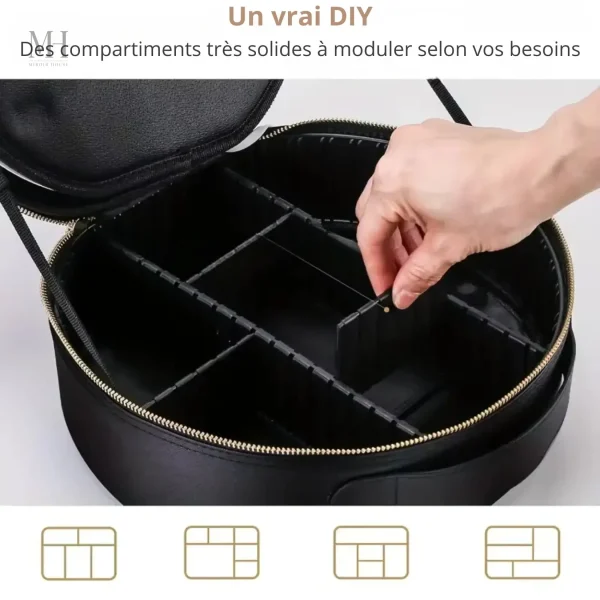 Miroir de maquillage avec éclairage ajustable